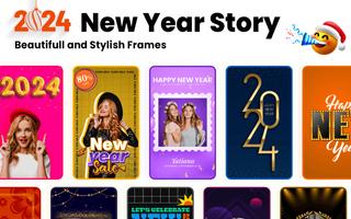 New Year Photo Frame Plakat