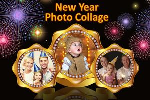 happy new year photo collage for greetings maker capture d'écran 1