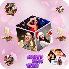 New Year Live Wallpaper : Diwali 3D Cube Live