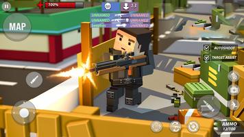 FPS PvP Block Gun War Games 3D Affiche