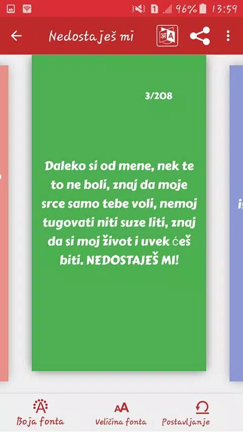 Ljubavne poruke za nju nedostajes mi
