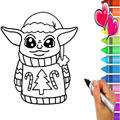 Baby Yoda Coloring Pages