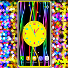 3D Neon Clock Live Wallpaper ikona
