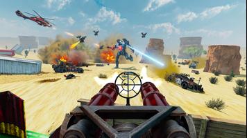 Desert Gunner Machine Gun Game ảnh chụp màn hình 1