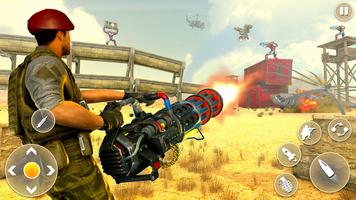 Desert Gunner Machine Gun Game 海報