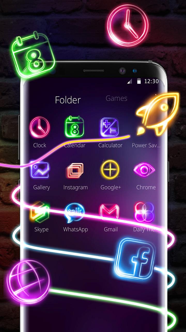 Neon Light Launcher APK for Android Download