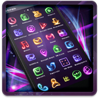 Neon Light Icon Packs (Theme) icono