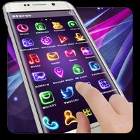 Neon Light Icon Packs (Thème) Affiche