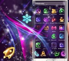 Neon Light Icon Packs (Thème) capture d'écran 3