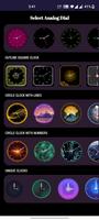 Neon Night Clock Wallpaper الملصق