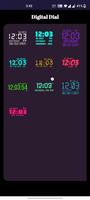 Neon Night Clock Wallpaper تصوير الشاشة 1