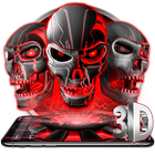 3D Tech Skull Launcher - Evil Halloween wallpaper 图标