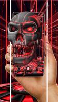 3D Tech Skull Launcher - Evil Halloween wallpaper syot layar 2