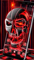 3D Tech Skull Launcher - Evil Halloween wallpaper 截圖 1