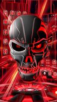 3D Tech Skull Launcher - Evil Halloween wallpaper 截圖 2