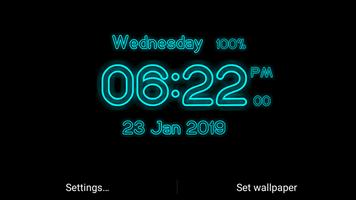 1 Schermata Neon Digital Clock