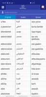 Arabic Somali Dictionary ポスター