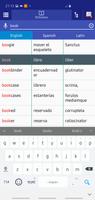 Spanish Latin Dictionary capture d'écran 1