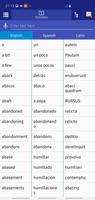 Spanish Latin Dictionary capture d'écran 3
