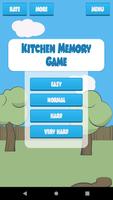 Kitchen Memory Game for Kids Affiche