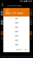 Calculateur d'age - Rappel d'anniversaire, gratuit capture d'écran 2