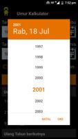 Kalkulator Usia - Pengingat ulang tahun screenshot 2