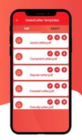 Letter Templates تصوير الشاشة 1