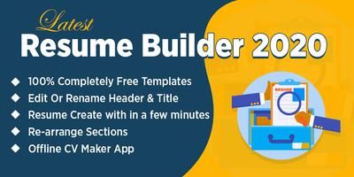 CV Maker Resume Builder App Free Curriculum Vitae Affiche