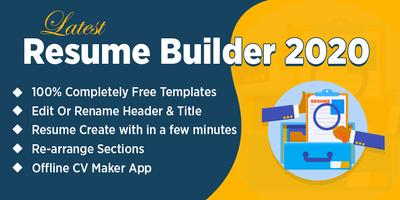 CV Maker Resume Builder App Free Curriculum Vitae ポスター