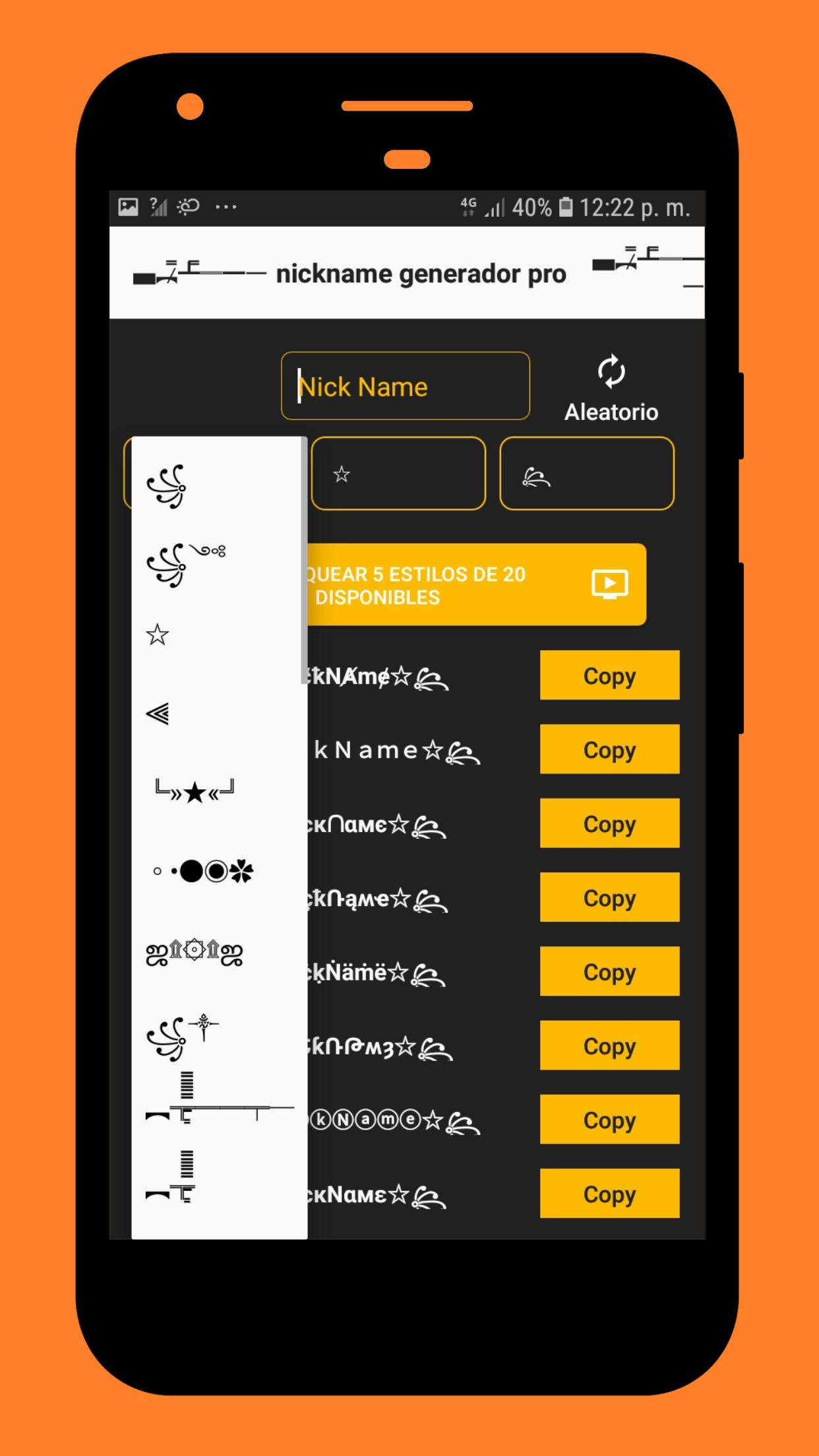 Nickname Generator Free F Nickname For Games For Android