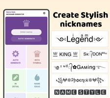 Name style: Nickname Generator Affiche