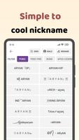 Name style: Nickname Generator ภาพหน้าจอ 1