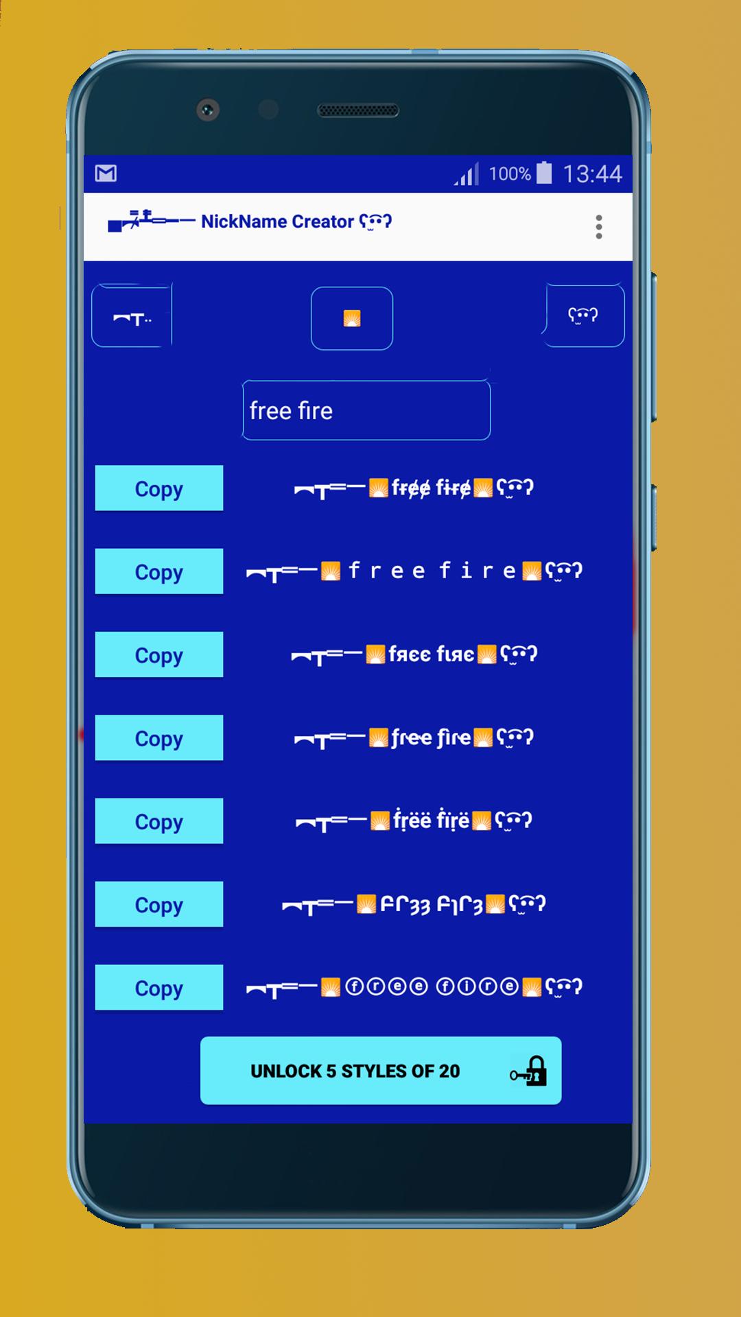 Nickname Generator For Fire Free Name Creator For Android Apk