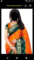 Bandhani Saree Face Changer capture d'écran 3
