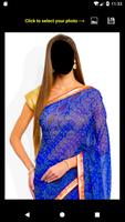 Bandhani Saree Face Changer capture d'écran 1