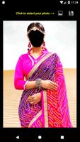 Bandhani Saree Face Changer capture d'écran 2