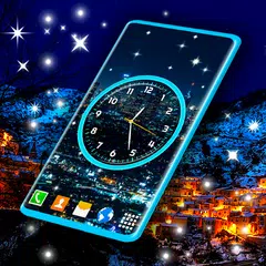 Night Sky Clock Wallpapers