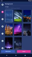 Night Sky Clock Wallpapers Affiche