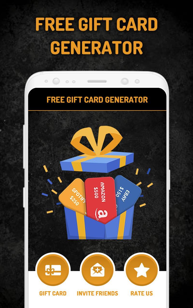 Free Gift Card Generator For Android Apk Download