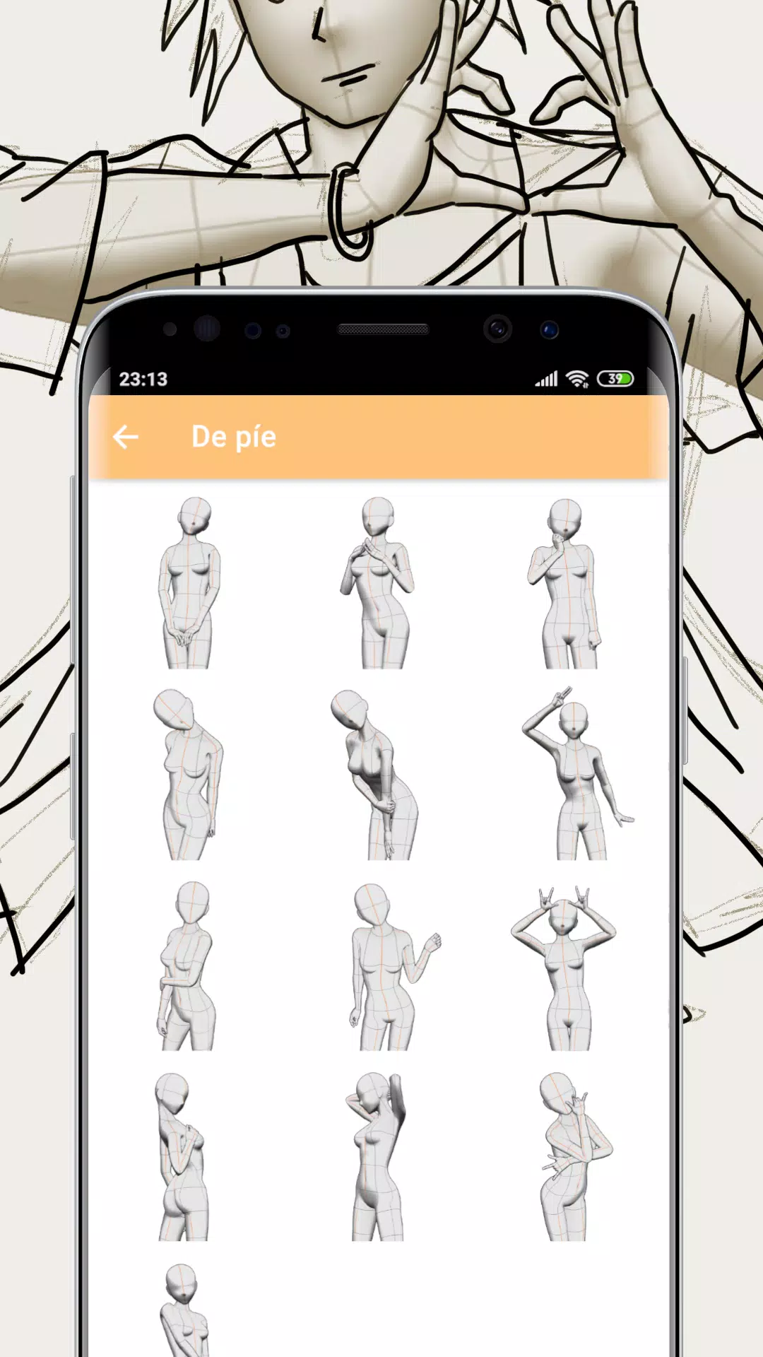 Drawing Anime Pose for Android - Download