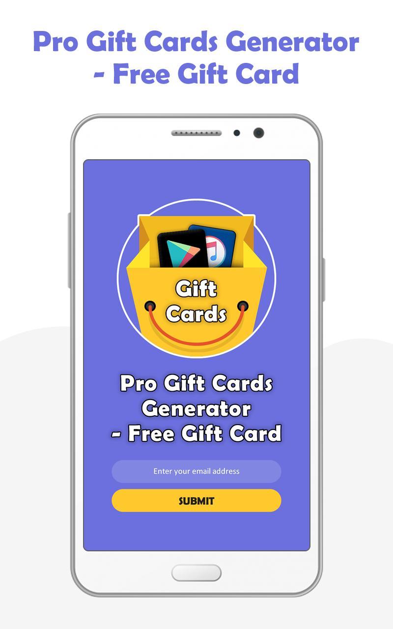 Pro Gift Cards Generator Free Gift Card For Android Apk Download