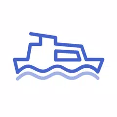Waterkaarten: Boat Navigation Icon