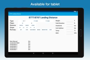 B777 B787 Landing Distance Cal ภาพหน้าจอ 2