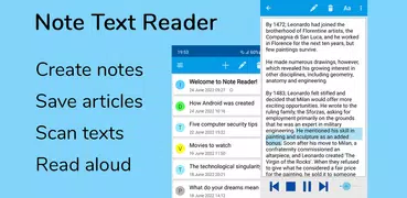 Note Text Reader (Read aloud)
