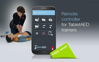 TabletAED remote Cartaz