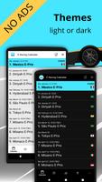 E Racing Calendar 2025 Donate الملصق