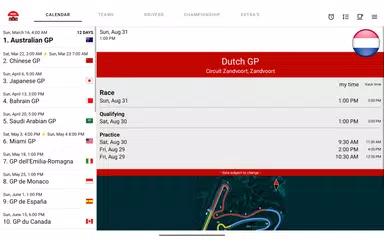 Racing Calendar 2026 + Ranking XAPK download