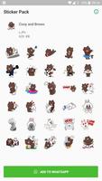 Brown & Cony stickerpack پوسٹر
