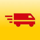 DHL Parcel voor bezorgers-icoon
