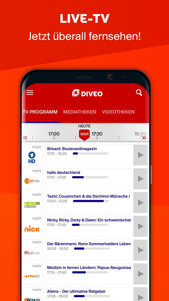 Diveo TV-App for Android - APK Download